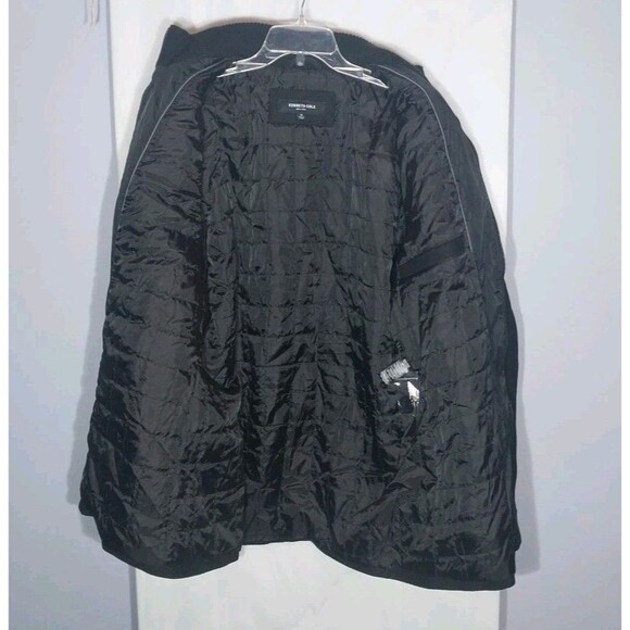 Kenneth Cole Men's Peacoat Jacket Sz XL Black Dbl Breasted Wool Blend Timeless - Picture 5 of 11